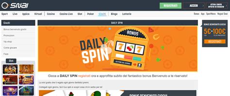 Daily Spin Snai: probabilità di vincita e bonus giornaliero.